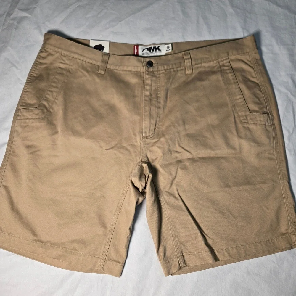 Mountain Khakis Broadway Fit Shorts‎ Mens 44x10 Khaki Tan Cotton  Outdoor NWT